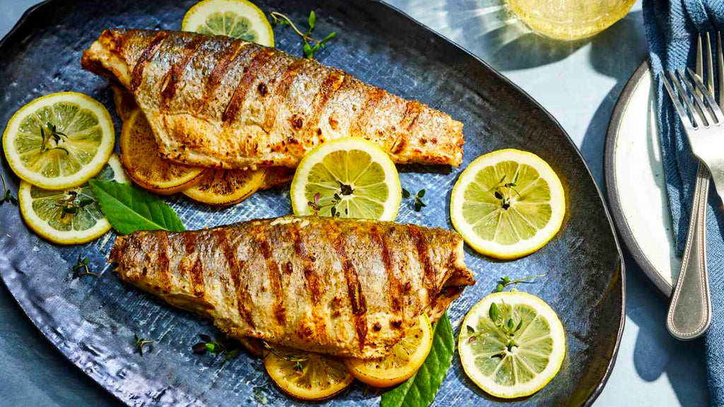Grilled Branzino and Lemons